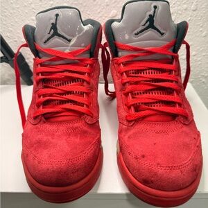 As is, Jordan Fire Red 5 2017 collection.